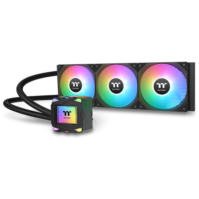 Thermaltake, Kit Raffreddamento a Liquido, 360 ARGB, Ventola 12 cm, Nero