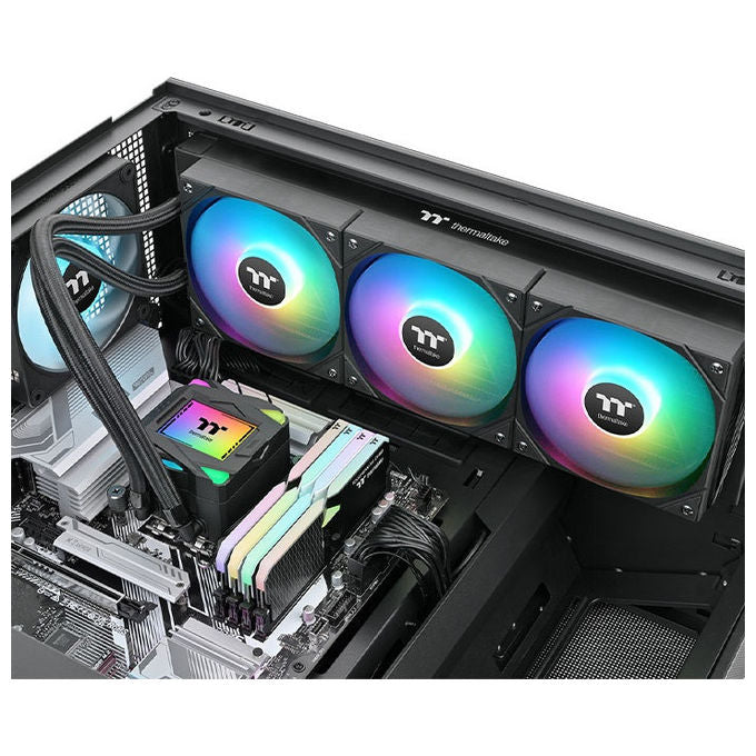 Thermaltake, Kit Raffreddamento a Liquido, 360 ARGB, Ventola 12 cm, Nero
