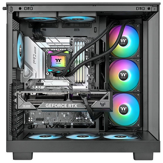 Thermaltake, Kit Raffreddamento a Liquido, 360 ARGB, Ventola 12 cm, Nero