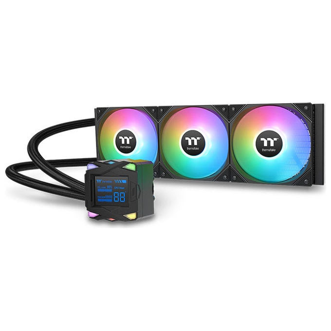 Thermaltake LA360-S ARGB, Kit Raffreddamento a Liquido, Radiatore 360mm, Ventole 12cm, Nero