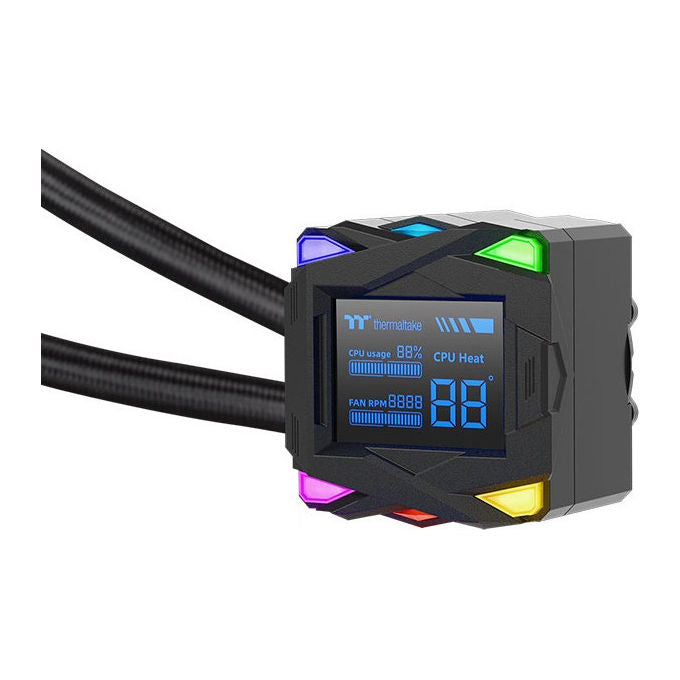 Thermaltake LA360-S ARGB, Kit Raffreddamento a Liquido, Radiatore 360mm, Ventole 12cm, Nero
