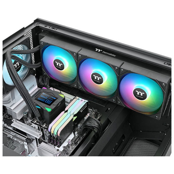 Thermaltake LA360-S ARGB, Kit Raffreddamento a Liquido, Radiatore 360mm, Ventole 12cm, Nero