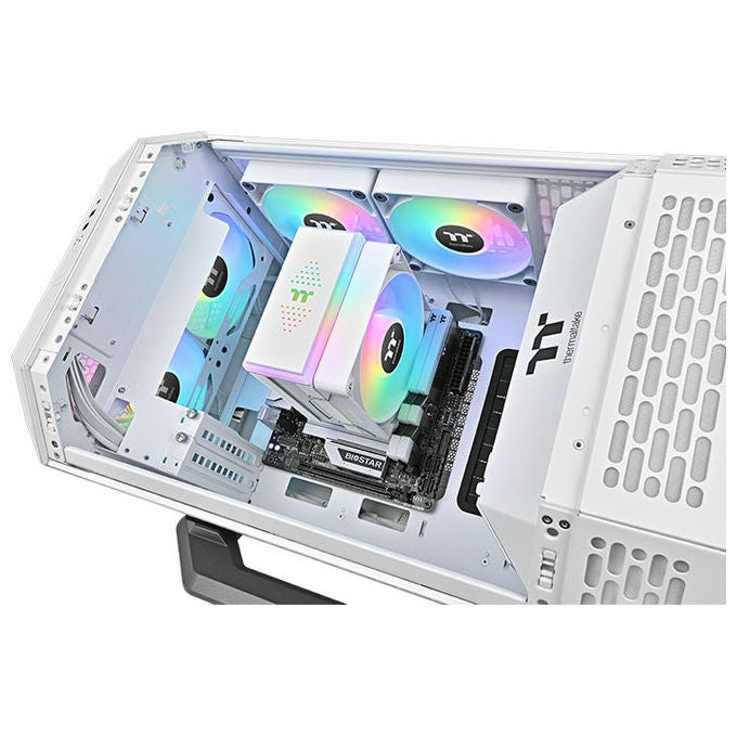 Thermaltake Astria 400 ARGB, Raffreddatore ad Aria Bianco, 12 cm, CPU AMD Intel