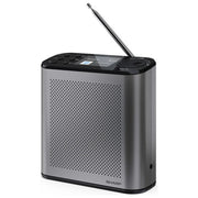 Sharp, Radio Digitale Portatile DAB-DAB+ con Bluetooth 5.3, Grigio Tempesta