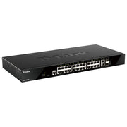 D-Link, Switch di Rete Gestito L3, 10G Ethernet, DGS-1520-28-E, Montaggio Rack