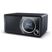 Sharp, Radio Digitale Nera DR450, Equalizzatore, Cabinet in Legno
