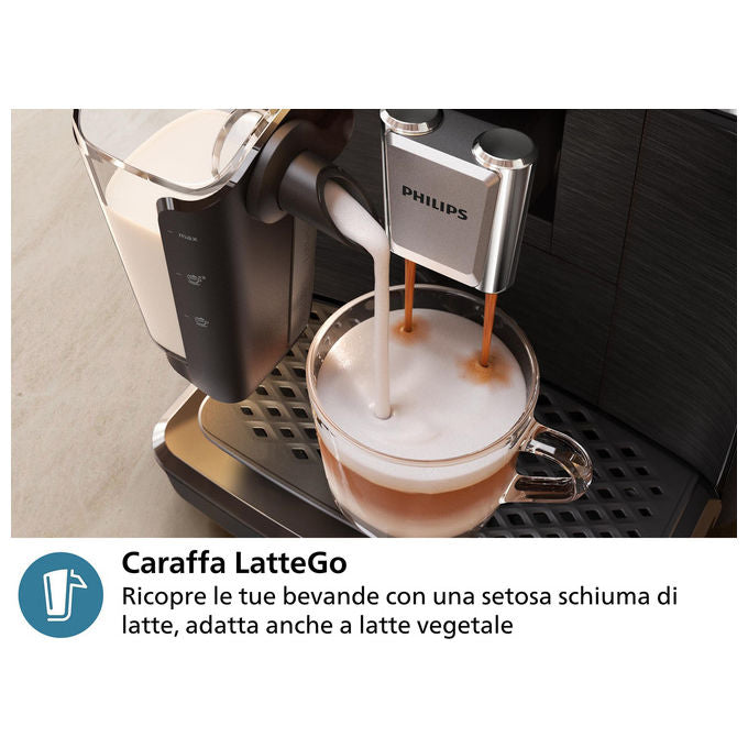 Philips EP2331-10 Series 2300 LatteGo Macchina da caffe' Automatica 1,8 L 15 bar 1500 W 4 Bevande colore Nero