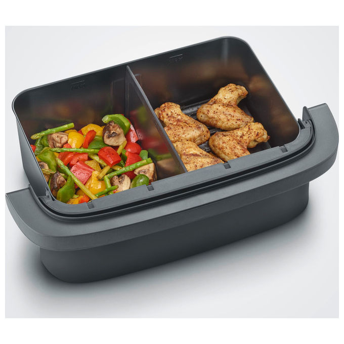 Severin FR 2490 Friggitrice ad aria 9 L 2600 W Doppia Zona Sync Cook Sync Finish 11 Programmi Display Touch colore Nero