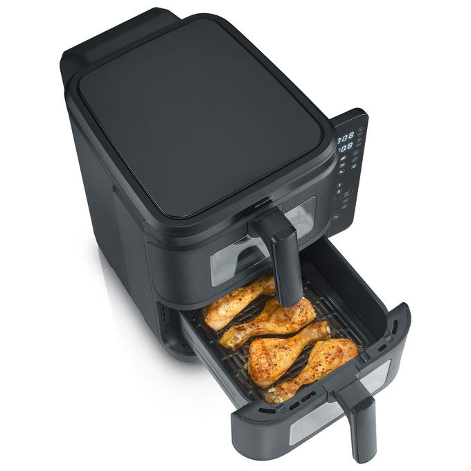 Severin FR2468 Friggitrice ad aria Doppia Zona 11 L 2800 W 9 Programmi Display LED Touch colore Nero