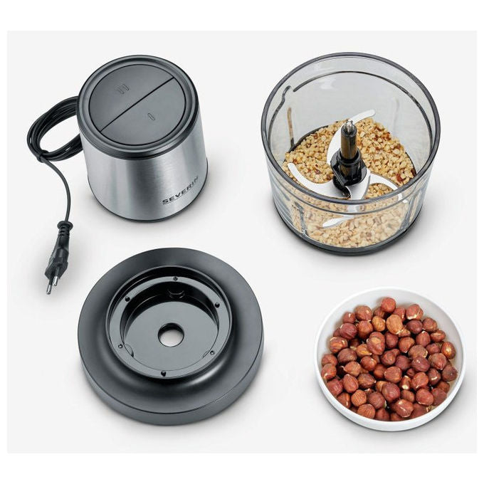 Severin KM3867 Tritatutto Elettrico 1 L 400 W contenitore in vetro senza BPA colore Nero