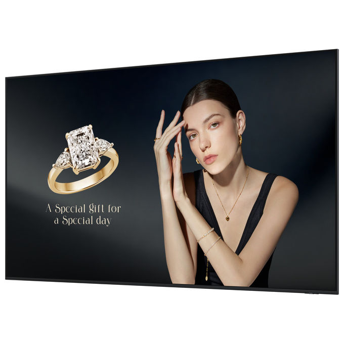 Samsung, Pannello Segnaletica Digitale 115'' 4K Ultra HD, LCD, Wi-Fi, Nero