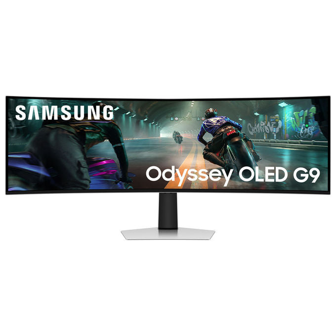 Samsung, Monitor Gaming Curvo Odyssey OLED G9 G91SD, 49'' Dual QHD, 144Hz, Argento