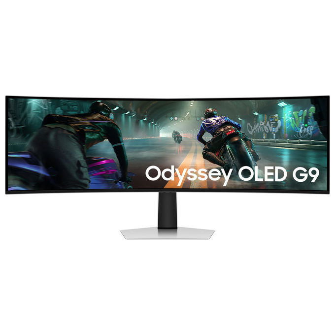 Samsung, Monitor Gaming Curvo Odyssey OLED G9 G91SD, 49'' Dual QHD, 144Hz, Argento