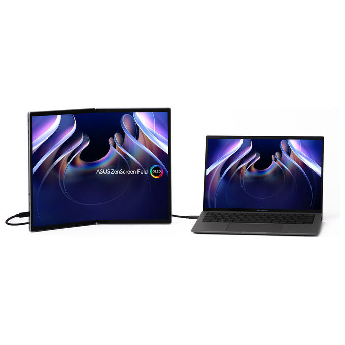 Asus ZenScreen Fold OLED MQ17QH, Monitor PC Pieghevole 17.3'', Quad HD Argento