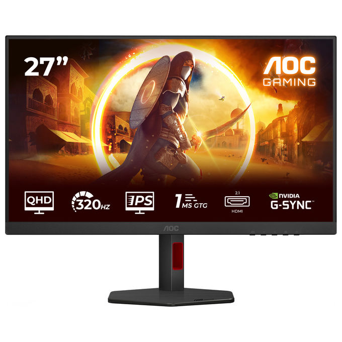AOC, Monitor PC 27'' Quad HD LED Nero, G4 Q27G4SRU Gaming, 2560x1440, 1 ms