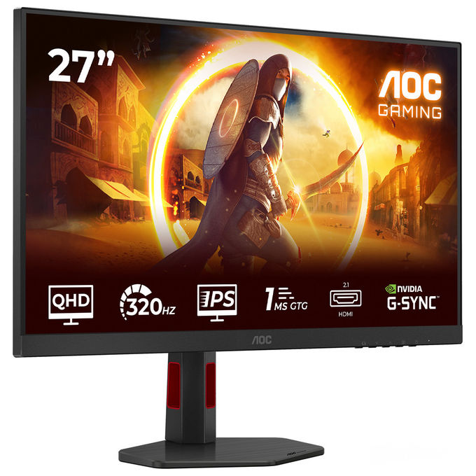 AOC, Monitor PC 27'' Quad HD LED Nero, G4 Q27G4SRU Gaming, 2560x1440, 1 ms