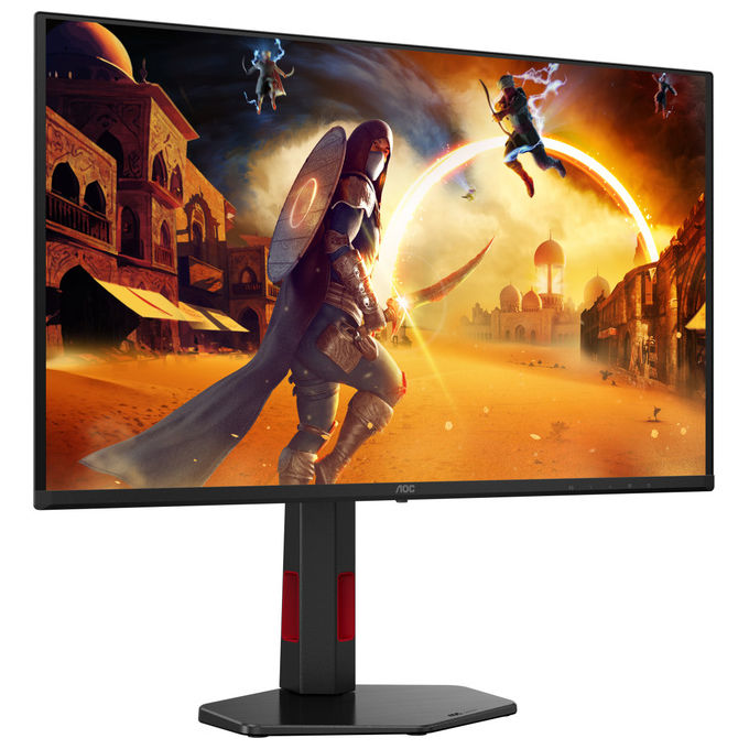 Aoc, Monitor Gaming Qhd, 27'', Qd-Oled, 240Hz, Nero Rosso, G4 Q27G4ZDR