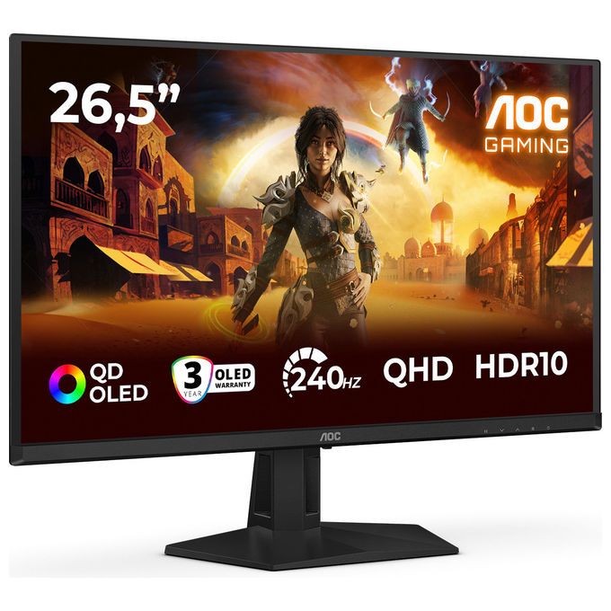 Aoc, Monitor pc, 27 pollici, Qhd, Qled, 2560x1440, G4 Q27G41ZDF