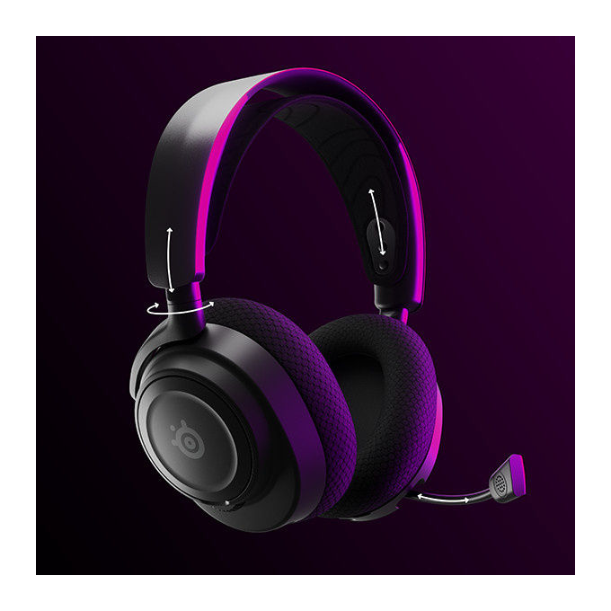 Steelseries Arctis Nova 7, Cuffie Gaming Wireless, Nero