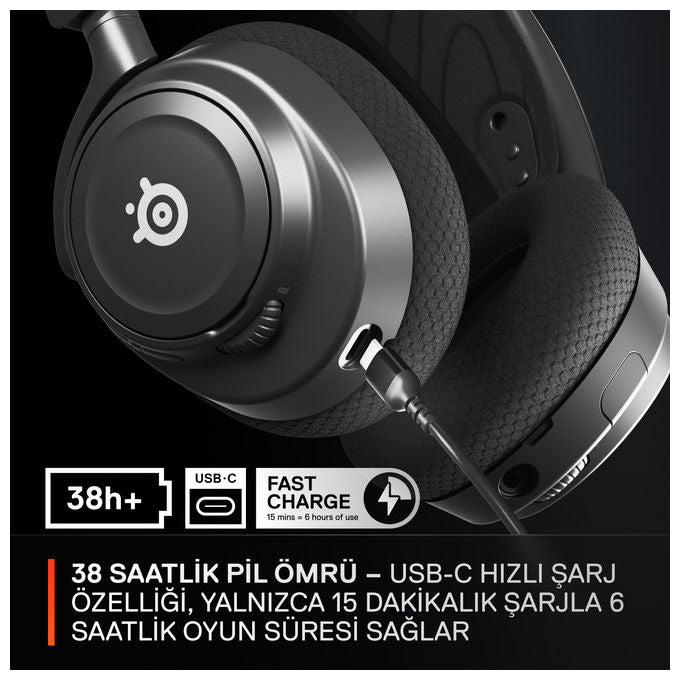 Steelseries Arctis Nova 7, Cuffie Gaming Wireless, Nero