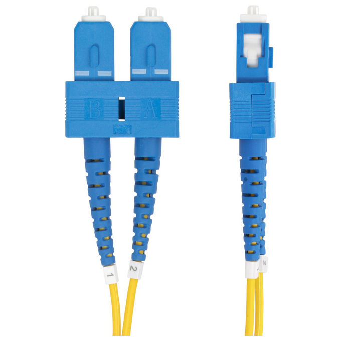 StarTech.com, Cavo Fibra Ottica, Mono Splitmodale OS2, SC a SC, 2m