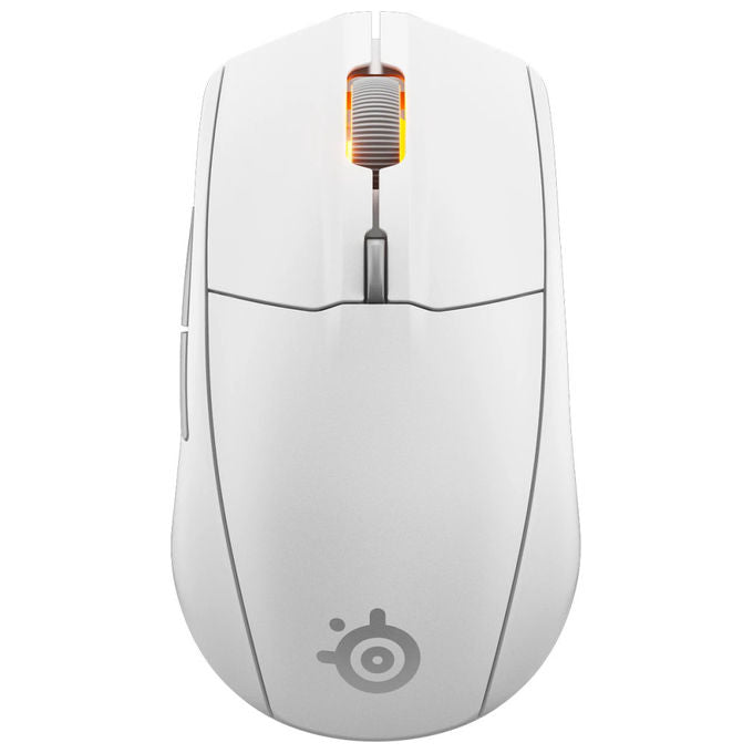 SteelSeries, Rival 3 Wireless Gen 2, Mouse Gaming Bianco, 18000 DPI