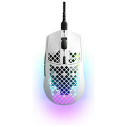 Steelseries Aerox 3, Mouse Gaming, Ottico 8500 DPI, USB Tipo-C, Bianco