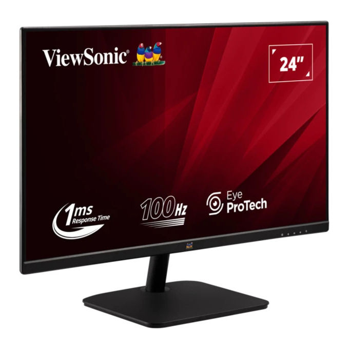 Viewsonic, Monitor LED 24'' Full HD, Frameless, VA2432-MHD-3 Nero