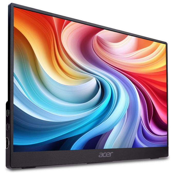 Acer PM161QB1BMIUUX Monitor Portatile 15.6'' Full HD IPS AMD FreeSync 2x USB-C HDMI Altoparlanti colore Nero