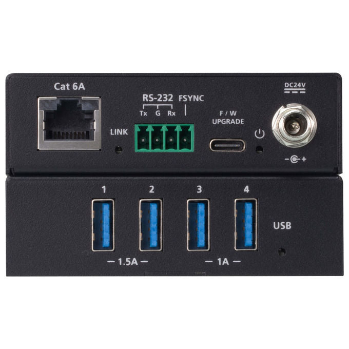 Aten UCE33100 Extender USB 3.2 Gen 1 4 Porte Cat 6A 100 m 5 Gbps Plug and Play RS-232 FSYNC colore Nero
