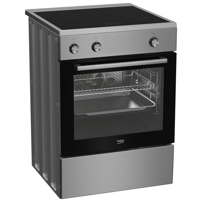 Beko FBE69100X Cucina a induzione Multifunzione 4 fuochi 72 L Classe A SteamShine Forno Elettrico Ventilato Grill (85x60x60 cm) colore Acciaio Inox