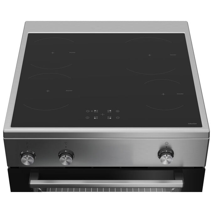 Beko FBE69100X Cucina a induzione Multifunzione 4 fuochi 72 L Classe A SteamShine Forno Elettrico Ventilato Grill (85x60x60 cm) colore Acciaio Inox