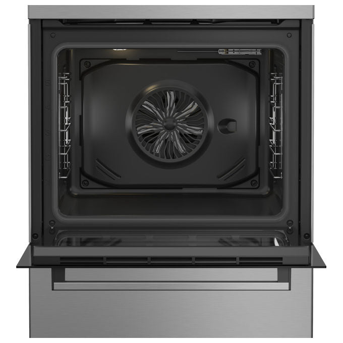 Beko FBE69100X Cucina a induzione Multifunzione 4 fuochi 72 L Classe A SteamShine Forno Elettrico Ventilato Grill (85x60x60 cm) colore Acciaio Inox