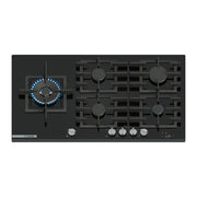 Bosch, Piano Cottura a Gas, Serie 8 PRS9A6H40, 90 cm, 5 Fuochi, Nero