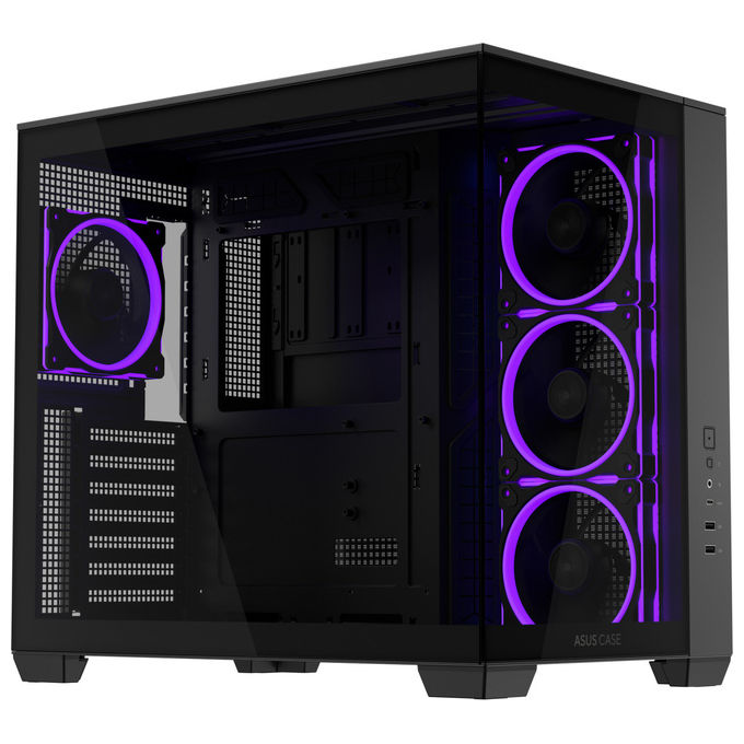 Asus A32 Plus Nero, Case ATX Mid-Tower, Vetro Temperato, ARGB