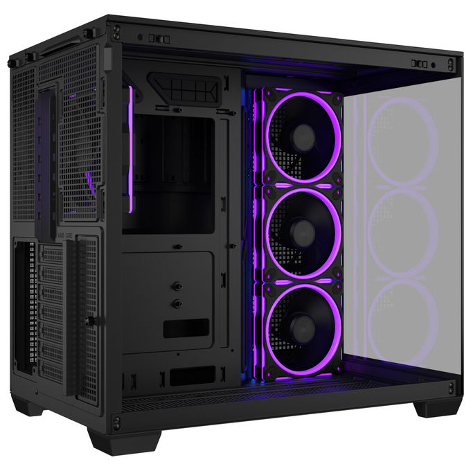 Asus A32 Plus Nero, Case ATX Mid-Tower, Vetro Temperato, ARGB
