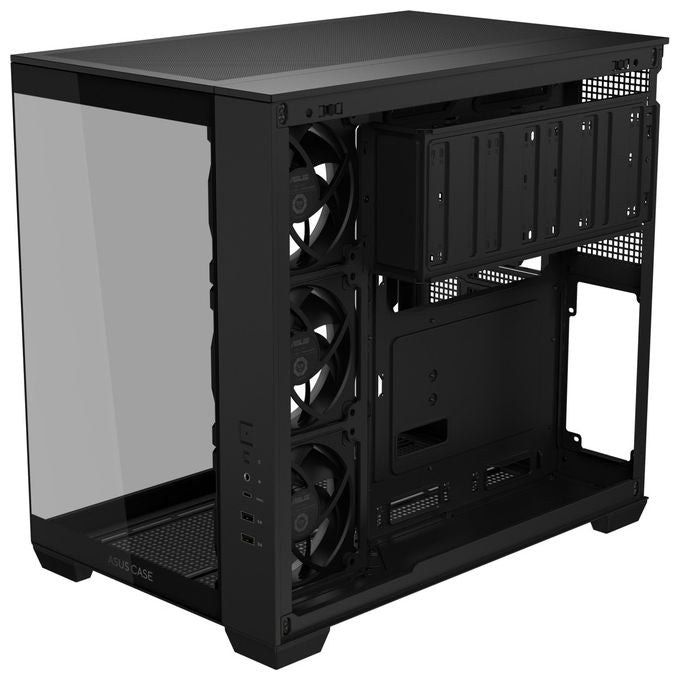 Asus A32 Plus Nero, Case ATX Mid-Tower, Vetro Temperato, ARGB