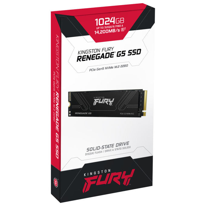 Kingston Technology, SSD 1TB, Fury Renegade G5, NVMe M.2 2280, PCIe 5.0