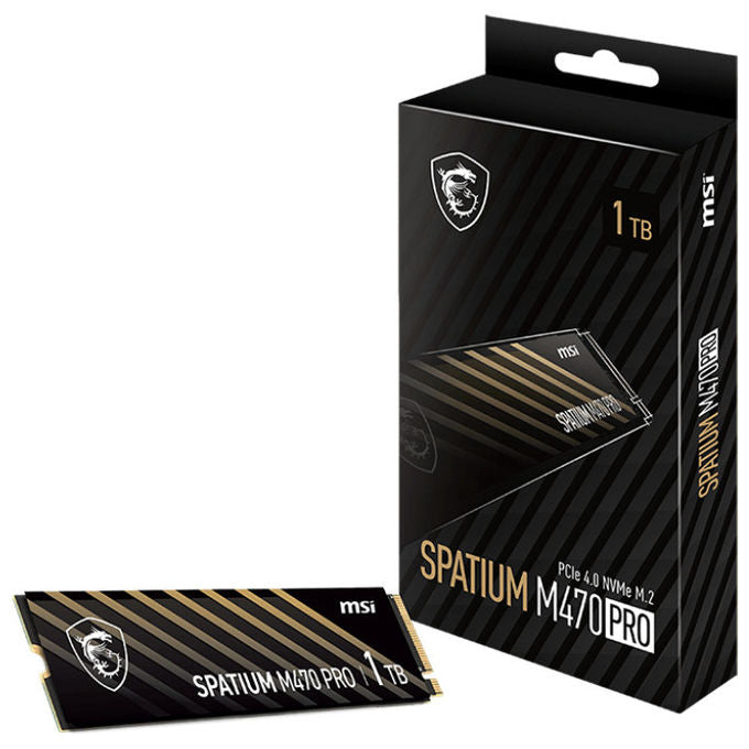 MSI, SSD 1TB, Spatium M470 PRO, NVMe PCIe 4.0, M.2