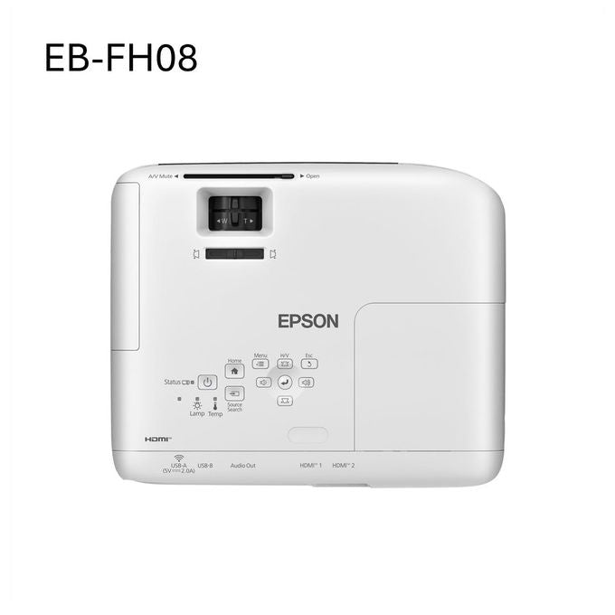 Epson V11HB54040 EB-FH08 Videoproiettore Full HD 1080p 3LCD 3600 ANSI lumen 2 HDMI Altoparlante 2W colore Bianco