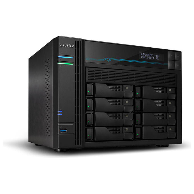 Asustor, Lockerstor 10 AS6510T, NAS Tower, Intel Atom C3538, 8 GB DDR4, Nero