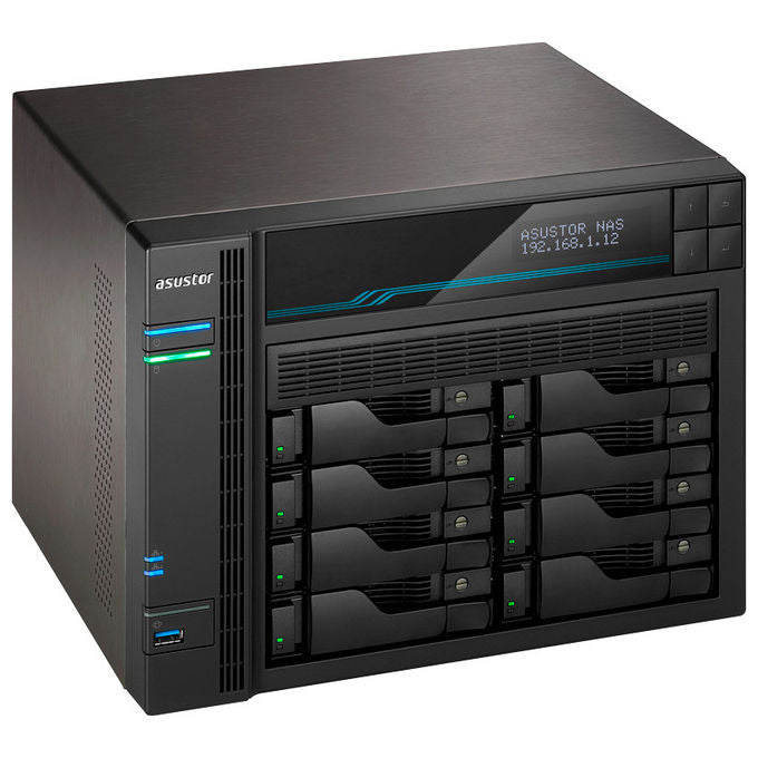 Asustor, Lockerstor 10 AS6510T, NAS Tower, Intel Atom C3538, 8 GB DDR4, Nero