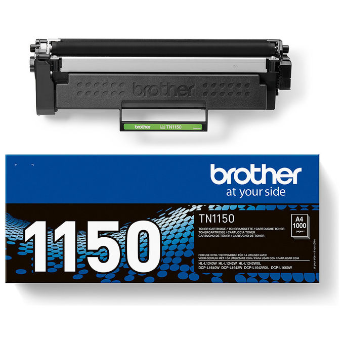 Brother, Cartuccia Toner Originale TN-1150, Nero, 1000 Pagine