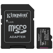 Kingston Technology SDCS3-1TB Canvas Select Plus Gen3 microSDXC 1TB 150MB-s UHS-I U3 V30 A1 Adattatore SD colore Nero