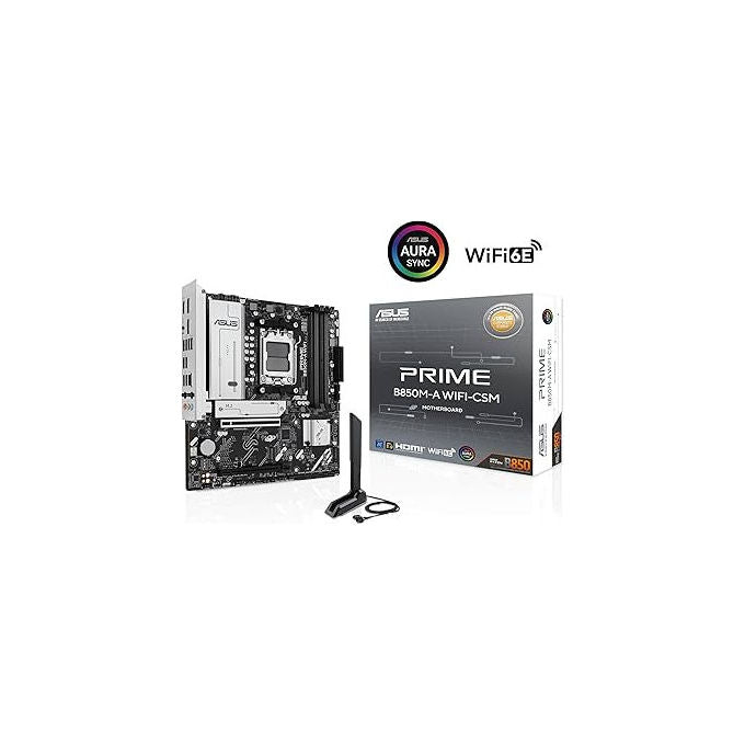 Asus Prime B850M-F, Scheda Madre Micro-ATX, Chipset AMD B850, Socket AM5