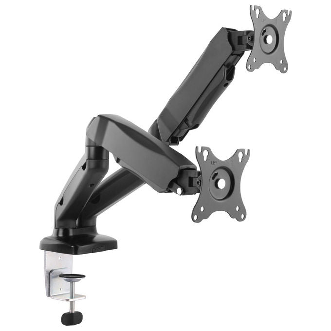 Equip, Staffa Montaggio, Da Scrivania, Per Doppio Monitor, 17'' a 32'', Nero