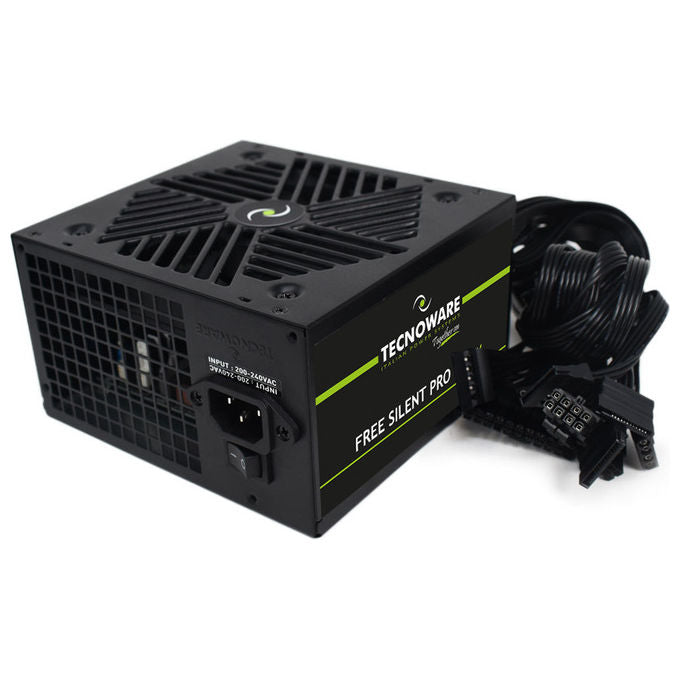 Tecnoware FAL651FSP12 Free Silent Pro Alimentatore ATX 650W 80+ Silver PFC Attivo Ventola 12 cm colore Nero