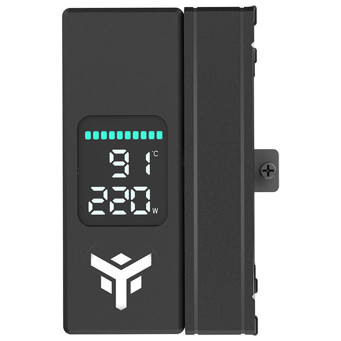 Itek, Dissipatore CPU ad Aria, Universale, ICY-4HAT, con Display Digitale, Nero