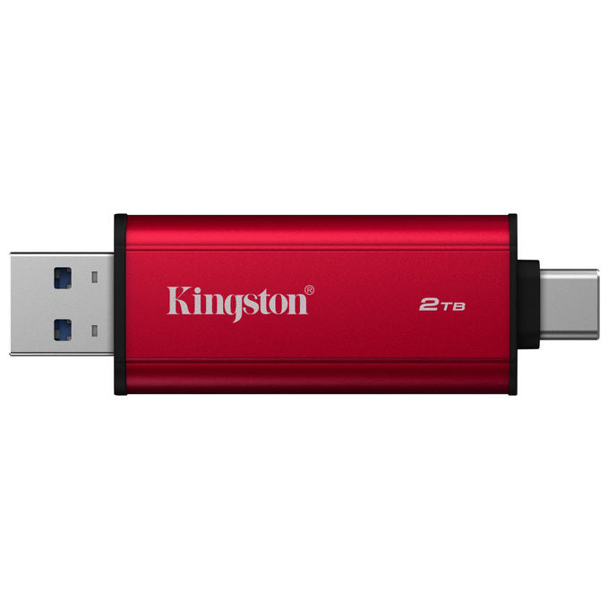 Kingston Technology, SSD Portatile, 2TB, USB-A-C, Velocita' fino a 1050MB-s