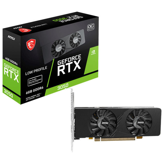 Msi, GeForce RTX 3050 LP E 6G OC, Scheda Video Nvidia, 6 GB GDDR6